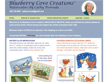 Tablet Screenshot of blueberrycovecreations.com